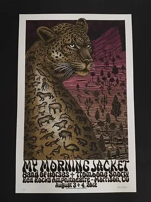 My Morning Jacket Red Rocks 2012 Mega Rare Concert Poster Emek S/N Night 1 Low # • $399.99