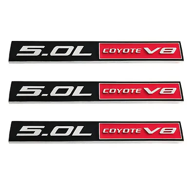 Fits (3pc) Mustang GT 5.0 Emblem F150 FX4 Coyote V8 5.0L Decal Badge • $14.99