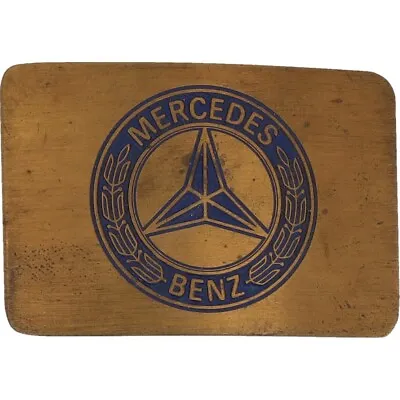 Ampersand Brass Mercedes Benz Car Logo German Motorcycle 70s Vintage Belt Buckle • $95