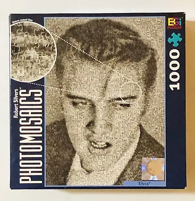 ELVIS PRESLEY 1000 Piece Photomosaics Jigsaw Puzzle Robert Silvers SEALED Poster • $9.99