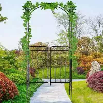 Garden Decor Archway Gate Outdoor Patio Side Trellis Arbor Climbing Plant Vines • £79.99