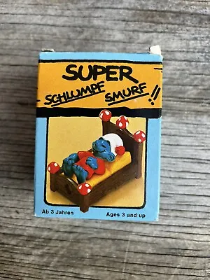 £34.47 • Buy Peyo Schleich Super Smurf Sleeping In Bed