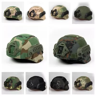 Tactical Helmet Hunting Paintball Camo Helmet Cover Cloth MICH2000 COS Combat • $7.37