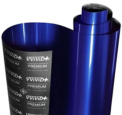 VViViD+ Ultra Gloss Neptune Pearl Blue 1ft X 5ft Vinyl Car Wrap Premium Paint • $17.82