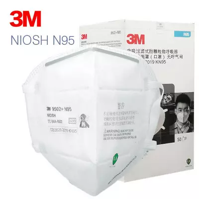 3M 5 Pcs 9502+ N95 MEDICAL Face Mask Cover Protection Respirator Masks KN95 • $22.99