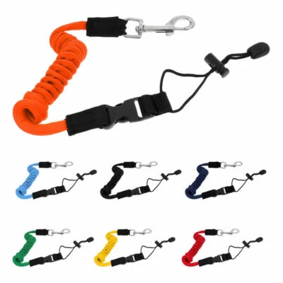 $12.41 • Buy Safe Kayak Canoe Paddle Leash Fishing Rod Pole Coiled Lanyard Cord Elastic Leash
