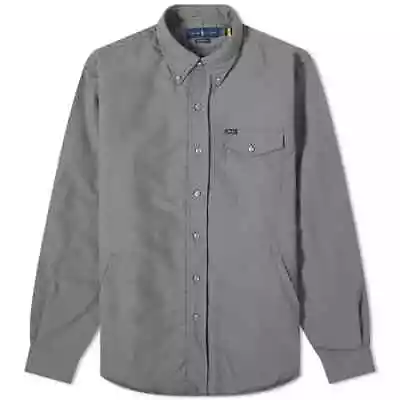 Ralph Lauren Men's Grey Recycled Nylon Overshirt UK XL RRP £219 • £99.99