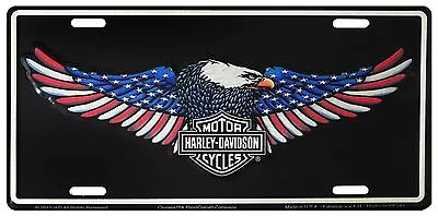 Harley Davidson American Eagle License Plate Tag • $11.95