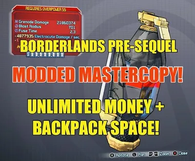 Borderlands Pre-Sequel Modded Mastercopy Max Money + Backpack XBOX ONE +X/S +360 • $3.99