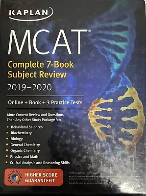 Kaplan MCAT 2019-2020 Complete 7 Book Review Set With Box - Minimal Writing • $40