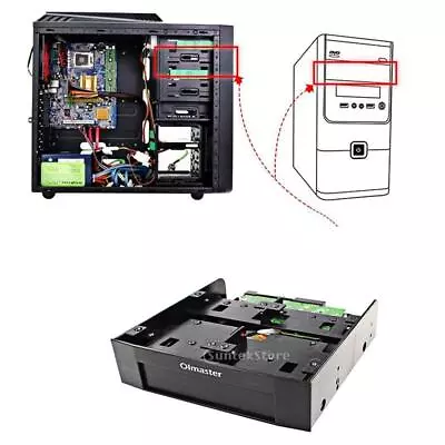 3.5  /2.5  To 5.25  Bay Hard Disk Drive HDD Mounting Bracket Adapter • £11.42