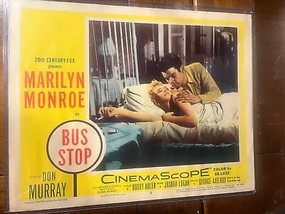 MARILYN MONROE - BUS STOP  1956 ORIGINAL Movie Theater Lobby Card (#5) NICE • $189