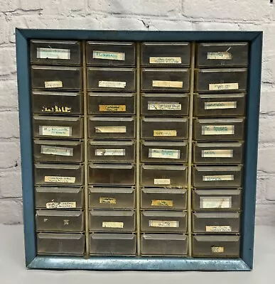 Vintage 36 Drawer Akro Mills Metal Storage Cabinet Organizer Crafts Parts Bins • $38