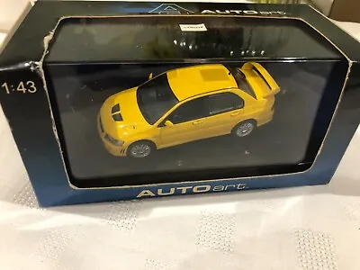 1/43 Autoart Mitsubishi Lancer Evo Vii 2001 Yellow • $25.20