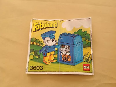 Vintage 1981 Lego Fabuland Set 3603 Instructions Only • £2.99