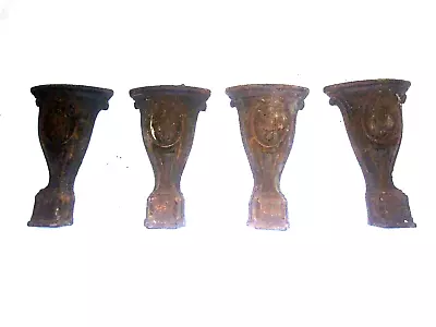 $45 • Buy ANTIQUE  CAST IRON STOVE LEGS FEET NICE Set Of 4