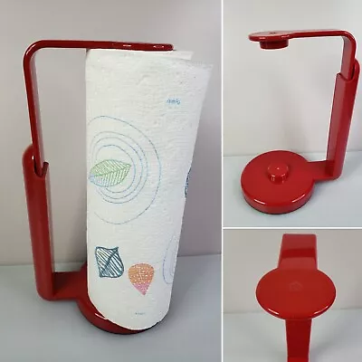 VTG Guzzini / Habitat Red Kitchen Paper Towel Holder Made In Italy RARE GIFT !!! • $49.99