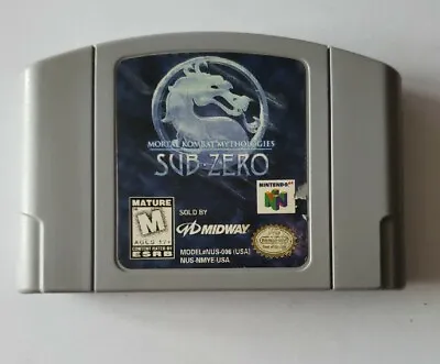 Mortal Kombat Mythologies Sub-Zero Nintendo 64 N64 Original Game | 1997 Tested • $32.18