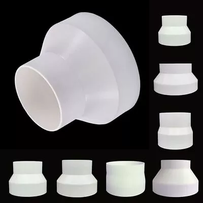 Reliable ABS Ventilation Pipe Fittings Reducer Adapter 110-100/150-100/200-150 • £7.25