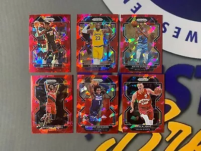2021-22 Panini NBA PRIZM Red Ice COMPLETE & BUILD Your Set - Vets • $1