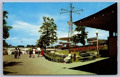 Postcard Youngstown OH Idora Amusement Park Section Of Midway • $7.95