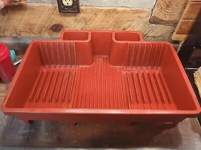 Vintage Rubbermaid 6054 Space Saver Drainer Dish Rack - Red Maroon  • $49.99