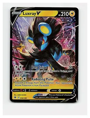 Luxray V 050/189 SWSH Astral Radiance Ultra Rare Holo Pokémon 2022 NM • $2.79