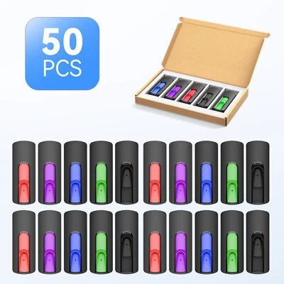 50Pack USB 2.0 Pen Thumb Drive Memory Stick Flash Drive 2GB 4GB 8GB 16GB 32GB • $150.99