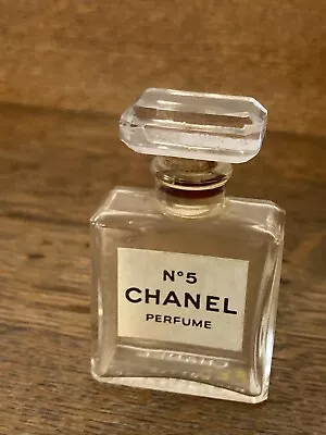 Vintage Collectible No 5 CHANEL Paris Glass Perfume Bottle Made In France Empty • $39.99