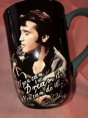 Elvis Presley Black Dream It Ceramic Coffee Mug NIB [12757] OoP By Spoontiques • $7.99