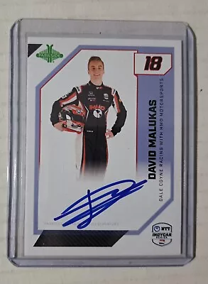 2024 DAVID MALUKAS Signed Autograph INDY 500 PARKSIDE INDY CAR 27/49 SP • $39.99