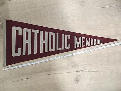 Catholic Memorial Massachusetts High School Mass MA Felt Pennant Flag Football • $11.24