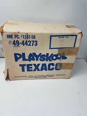 Playskool Texaco Gas Station Activity Toy 1975 Sears Milton Bradley Truck Box • $149.95
