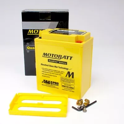 Motobatt Battery MBTX14AU - AGM 210cca Honda Kawasaki Polaris Suzuki Triumph • $140.49