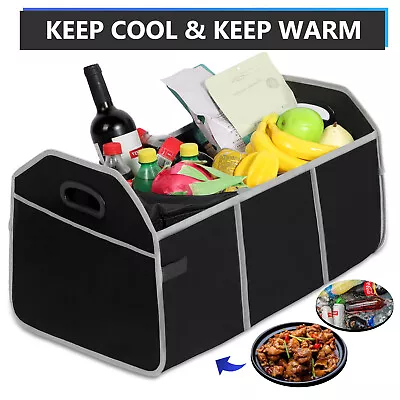 Car Boot Organizer Collapsible Trunk Multipurpose Space Storage Tidy Cooler Camp • $24.95