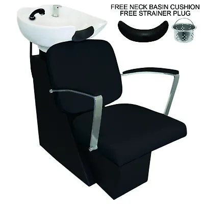 Backwash Salon Hair Chair Sink Shampoo Barber Hairdressing Back Washing Black • £449.99