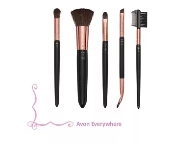 Avon Makeup Brushes In Rose Gold And Black • £3.45