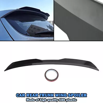 Hatchback Universal Car Rear Trunk Roof Lip Spoiler Tail Trunk Wing Gloss Black • $38