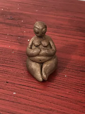 Clay Venus Of Willendorf Fertility Mini Artisan Figure Pocket Size Handmade • $35.77