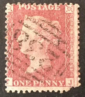 GB Queen Victoria  1d Penny Red  VFU Stamp  T-J   LH • $1.23