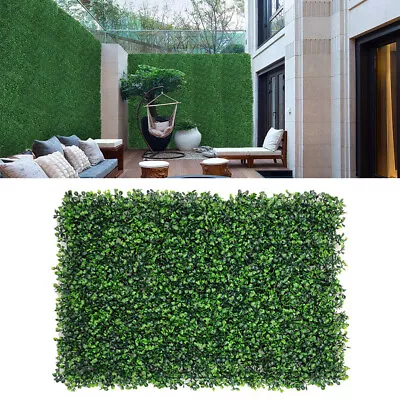 12x Artificial Boxwood Topiary Green Artifical Grass Screen Fencing Hedge Panels • £34.95