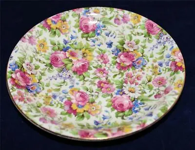 Royal Winton Grimwades Summertime Chintz 775/4030 Pre-1960 Saucer 6 1/8  • $17.09