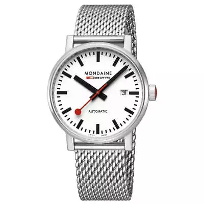 Mondaine Evo2 Automatic White Dial Watch MSE.40610.SM • $708.35