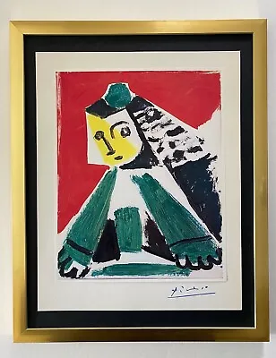 $129 • Buy Pablo Picasso+ Original 1969 + Signed + Hand Tipped Color Plate Maids Of Honor^