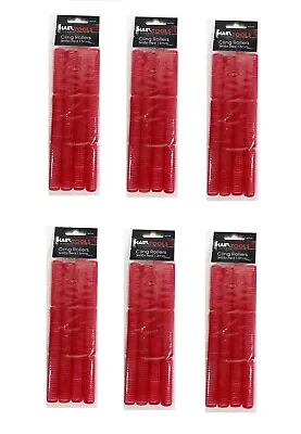 Hair Tools Cling Rollers Small Red 13mm (12) Pack Of 6 • £15.90