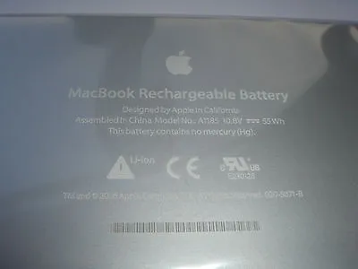 Original Battery Apple Macbook 13   A1185 A1181 MA566FE/A White New • £102.10