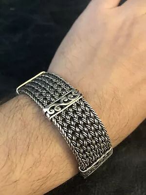 Men’s Silver Bracelet-Sterling 7.5” • $450