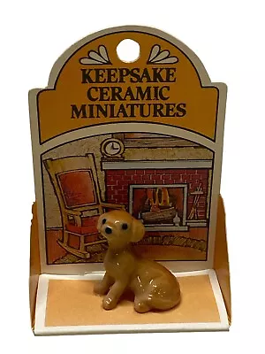 Vintage Wallace Berrie & Co 1975 Keepsake Ceramic Miniatures Puppy Dog Figurines • $15.97