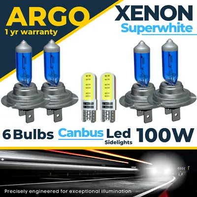 4x H7 Super White Xenon Headlight Bulbs 100w Upgrade Hid 499 Full Dipped 477 12v • £9.94