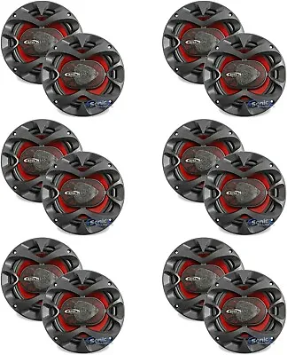 $191.94 • Buy 12) BOSS CH6500 6.5  2-Way 200W Slim Shallow Audio Stereo Car Coaxial Speakers
